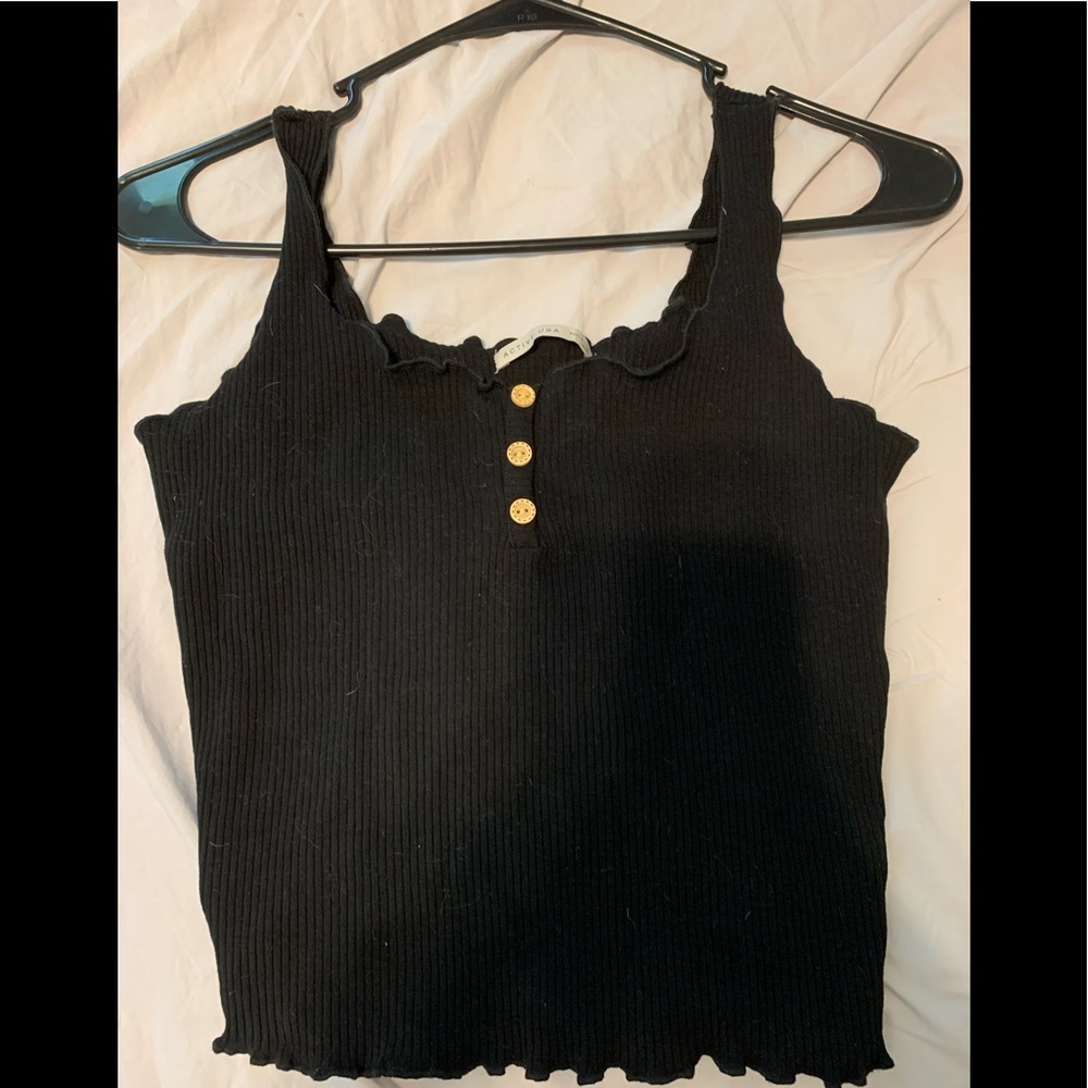 Black tank top